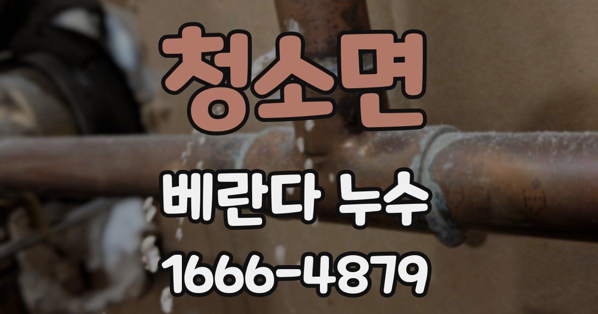 청소면 베란다 누수