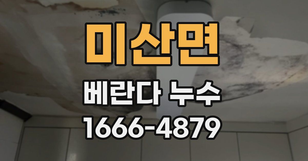 미산면 베란다 누수