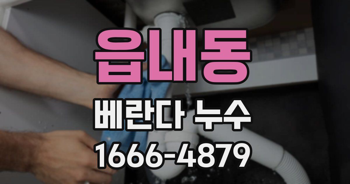 읍내동 베란다 누수
