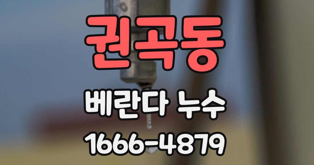 권곡동 베란다 누수