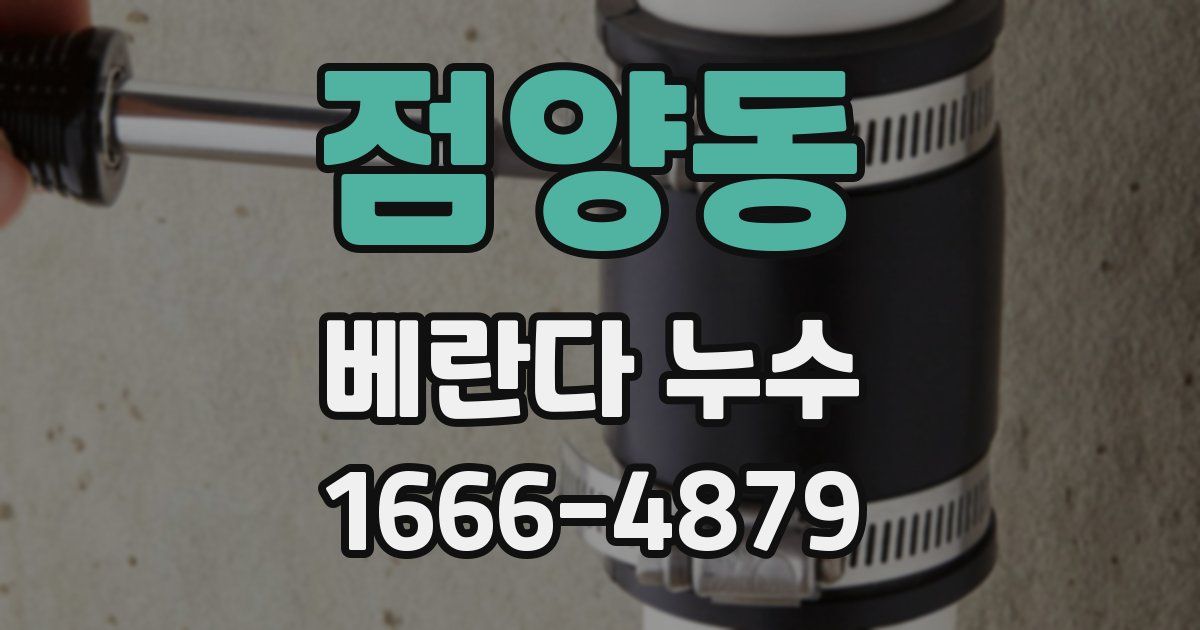 점양동 베란다 누수