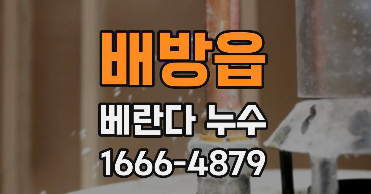 배방읍 베란다 누수