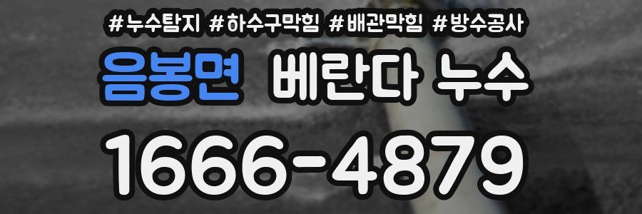 음봉면 베란다 누수
