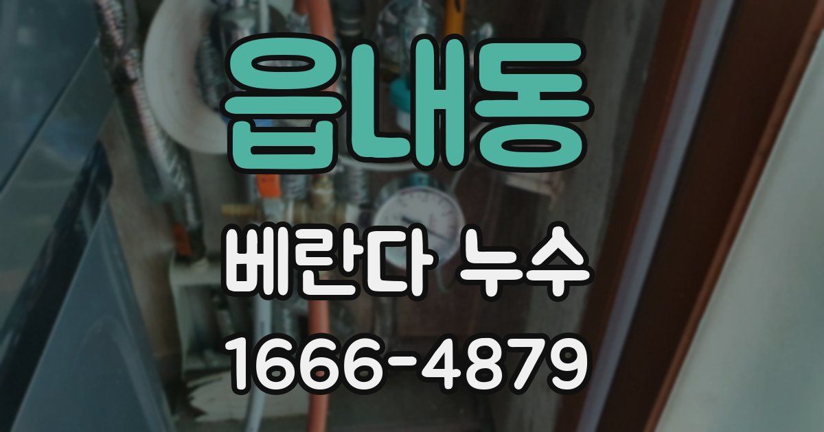 읍내동 베란다 누수