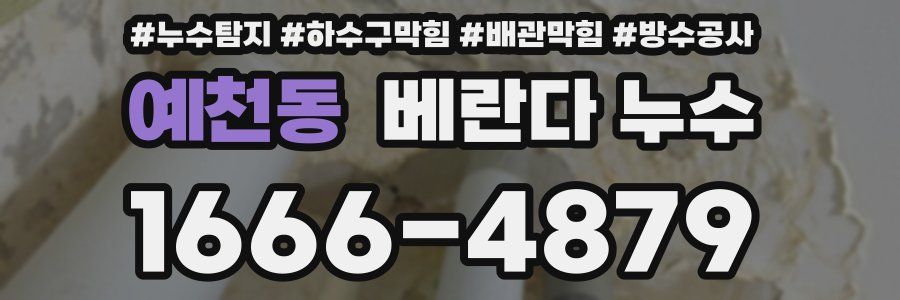 예천동 베란다 누수