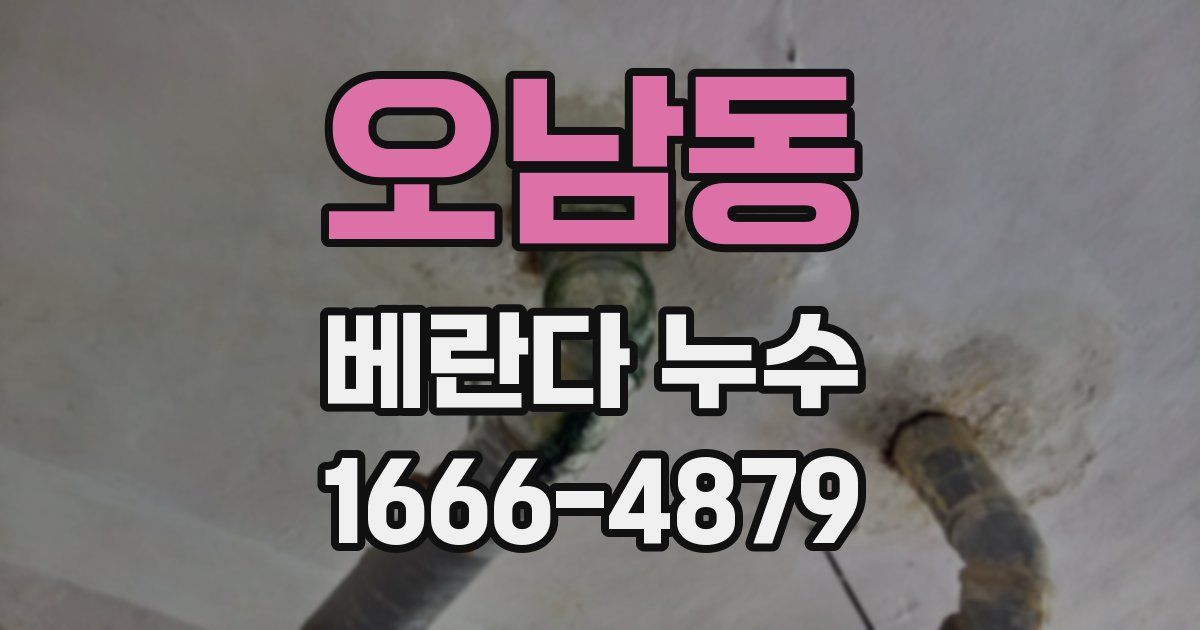 오남동 베란다 누수