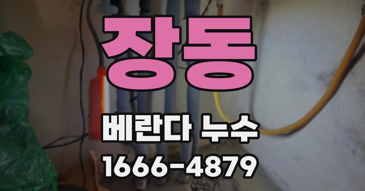 장동 베란다 누수
