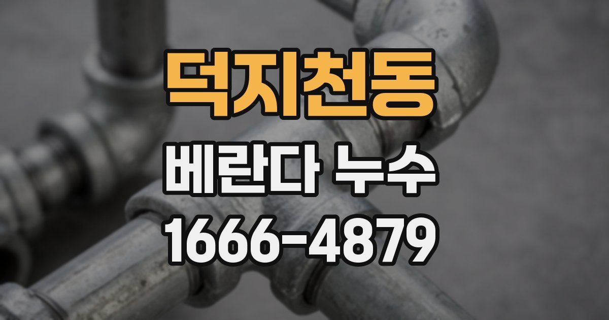 덕지천동 베란다 누수
