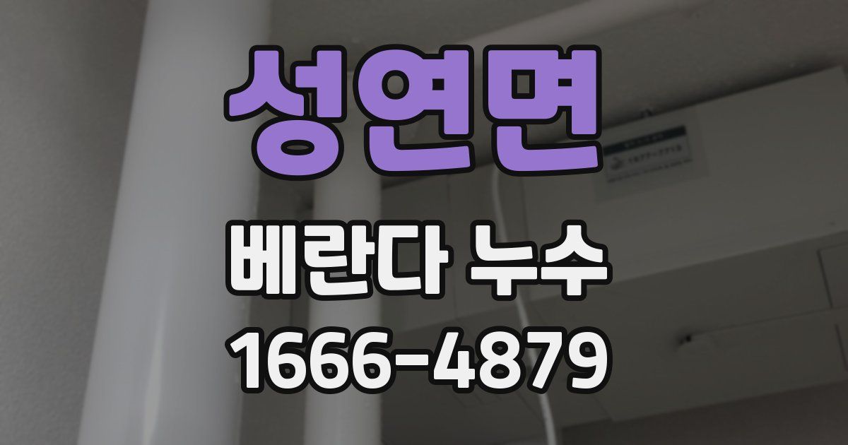 성연면 베란다 누수