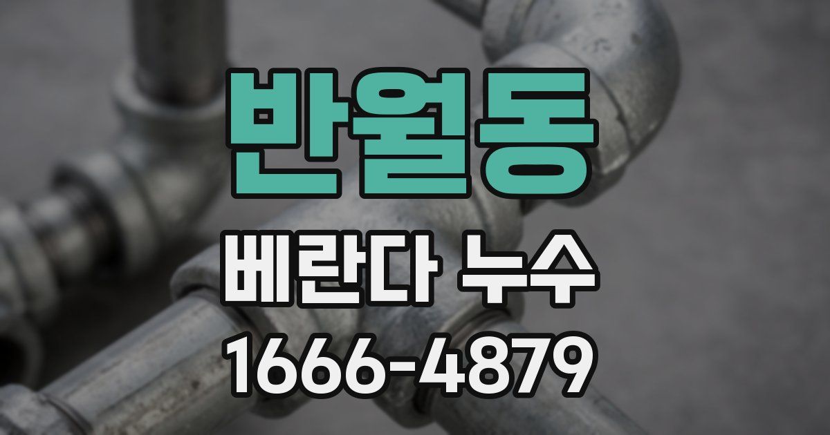 반월동 베란다 누수