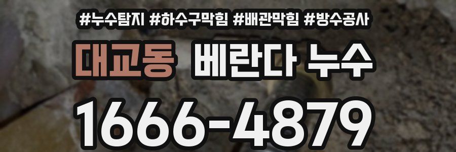 대교동 베란다 누수
