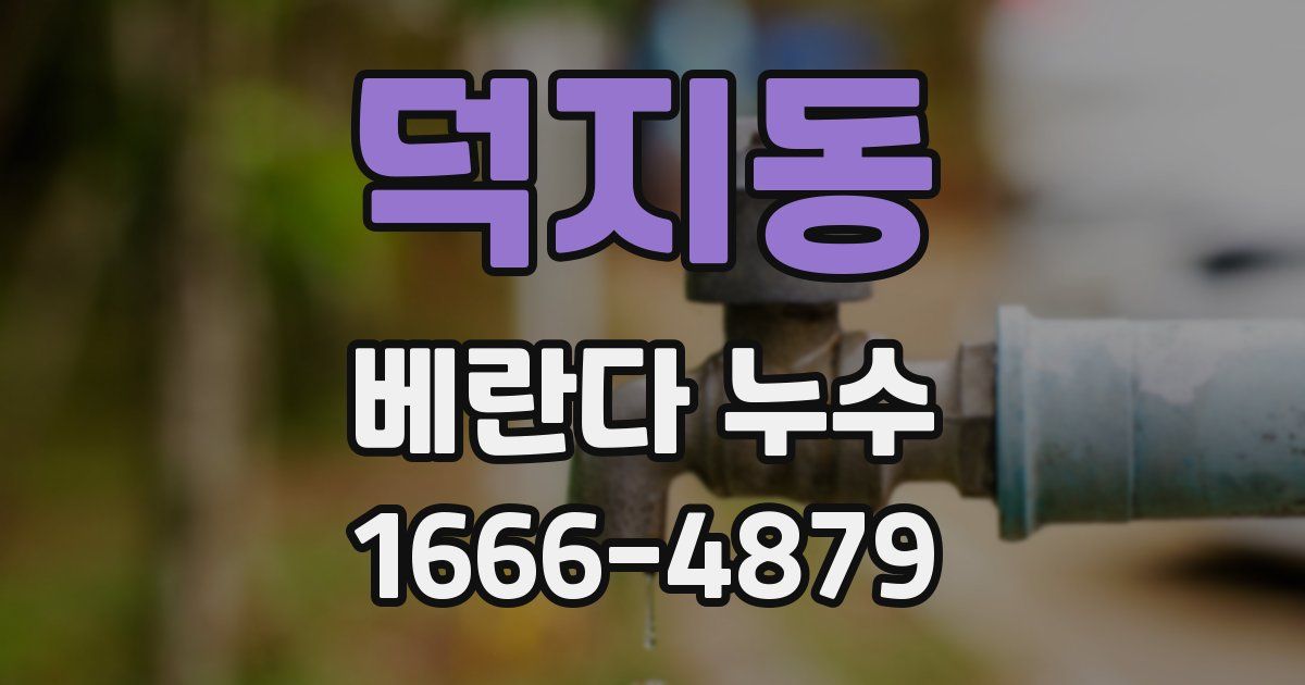 덕지동 베란다 누수
