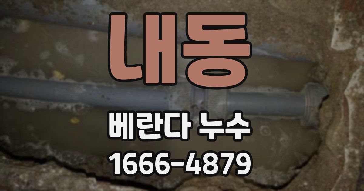 내동 베란다 누수