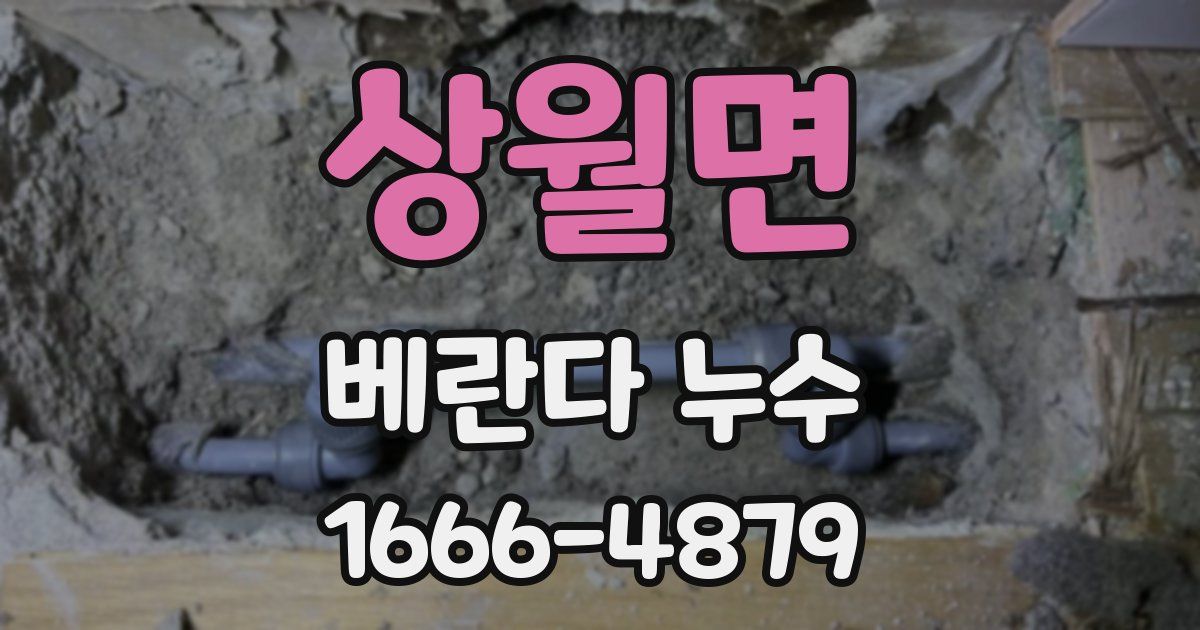 상월면 베란다 누수