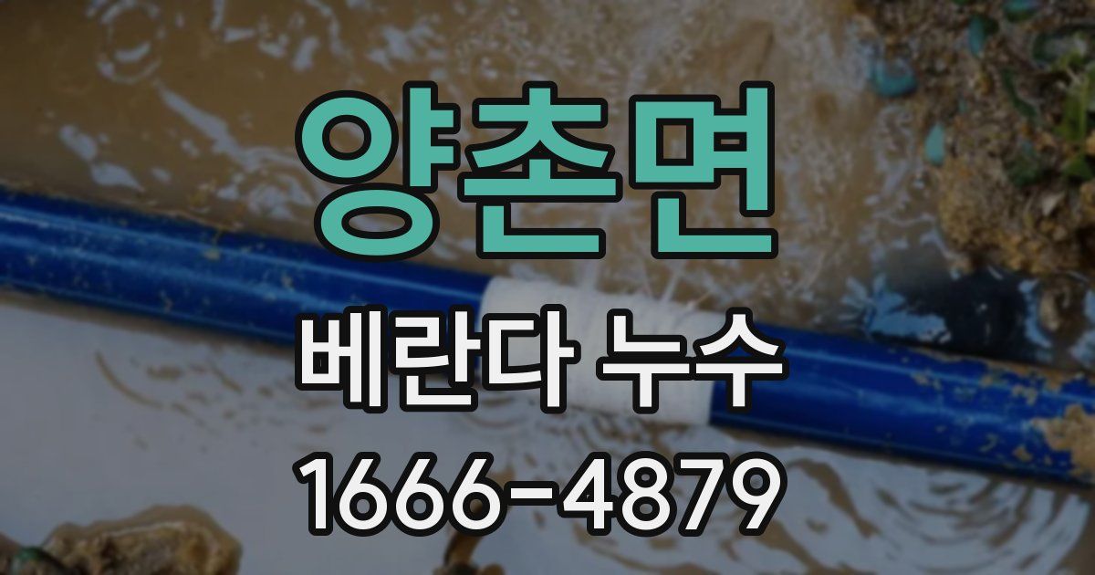 양촌면 베란다 누수