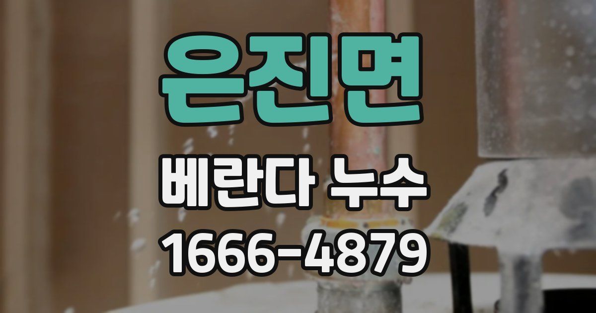 은진면 베란다 누수