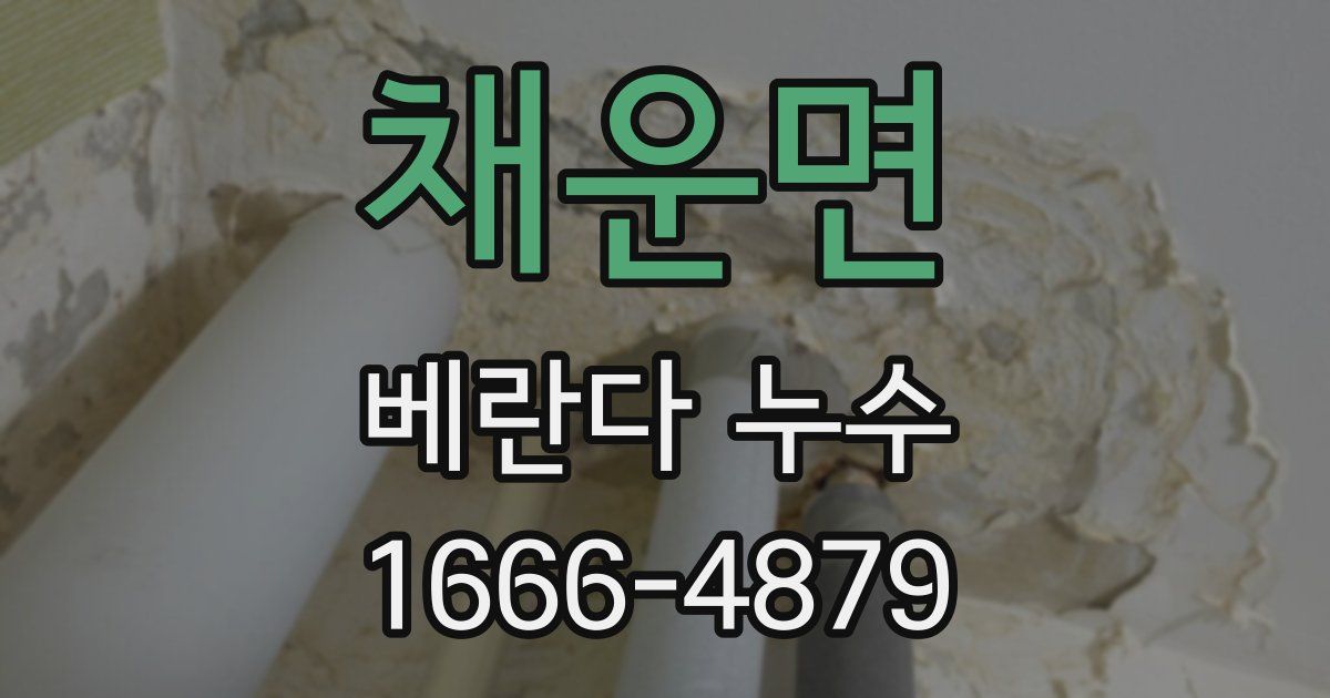채운면 베란다 누수
