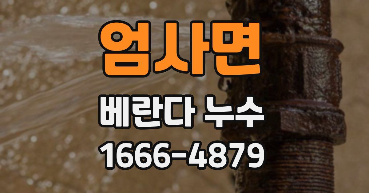 엄사면 베란다 누수