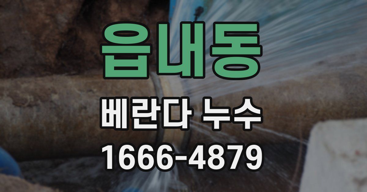 읍내동 베란다 누수