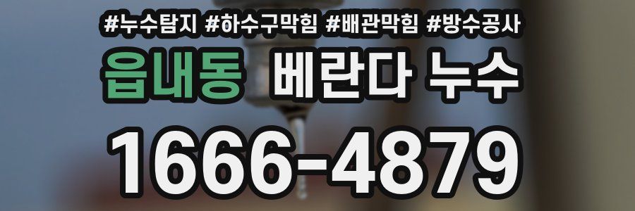 읍내동 베란다 누수