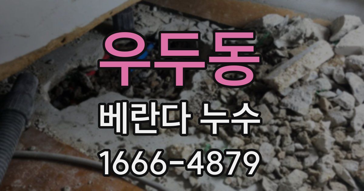 우두동 베란다 누수