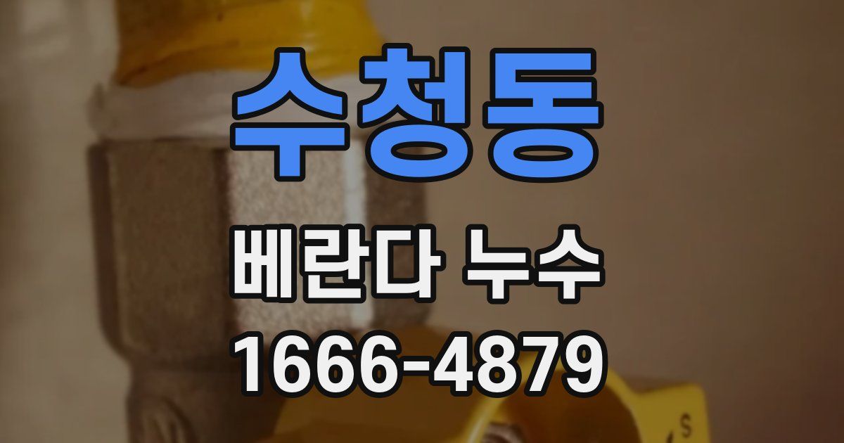 수청동 베란다 누수