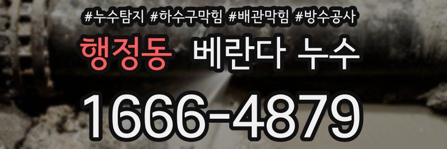 행정동 베란다 누수