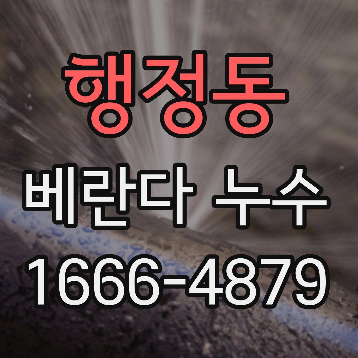 행정동 베란다 누수