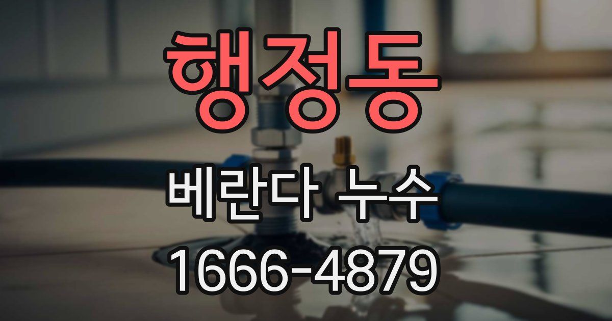 행정동 베란다 누수