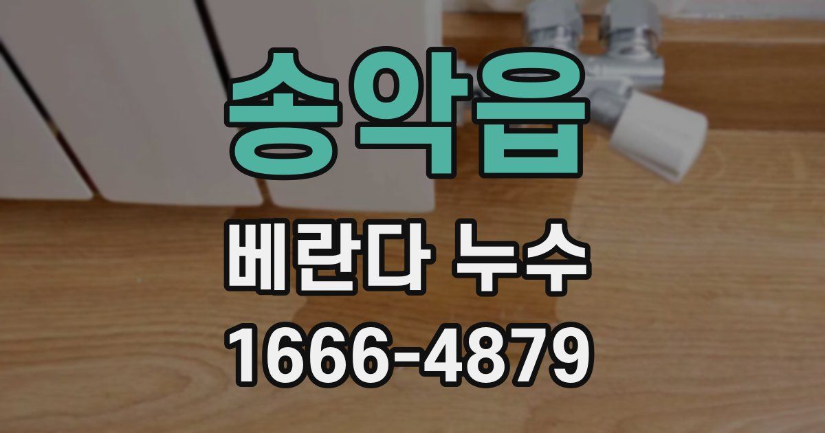 송악읍 베란다 누수