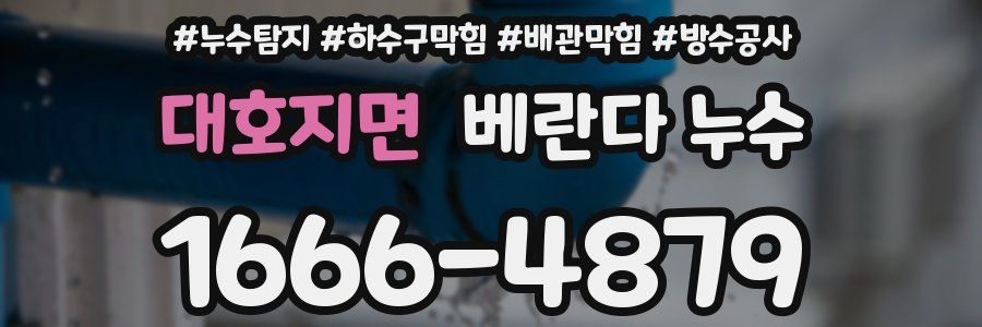 대호지면 베란다 누수