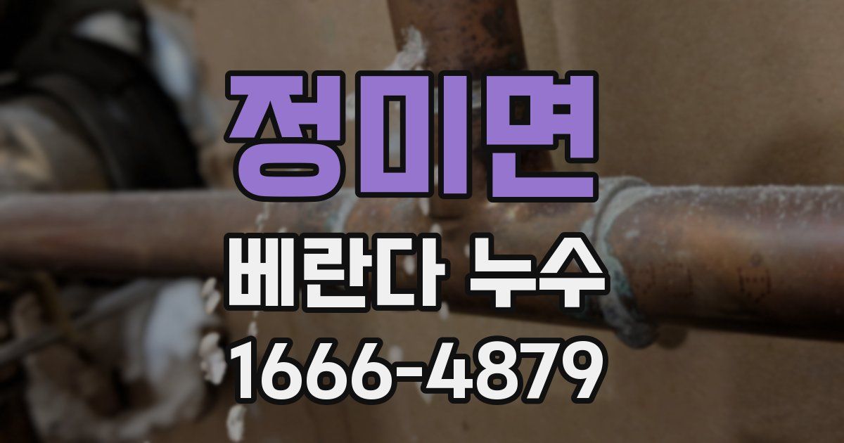정미면 베란다 누수
