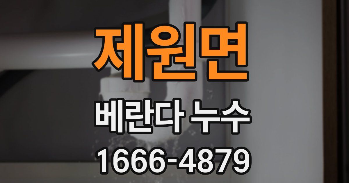 제원면 베란다 누수