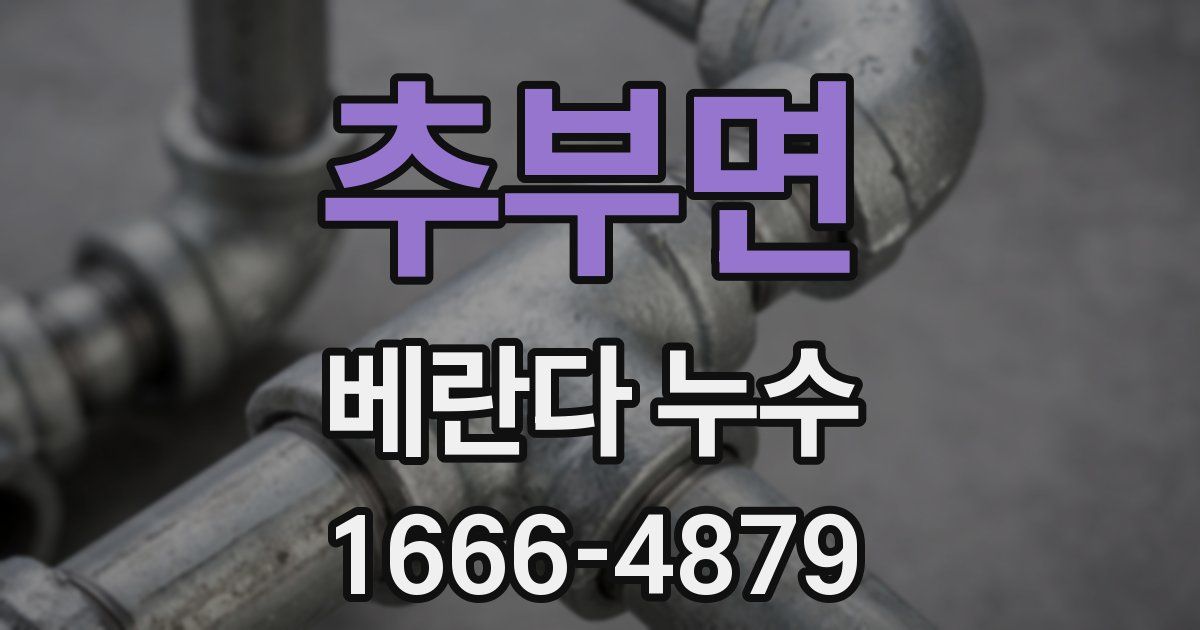 추부면 베란다 누수