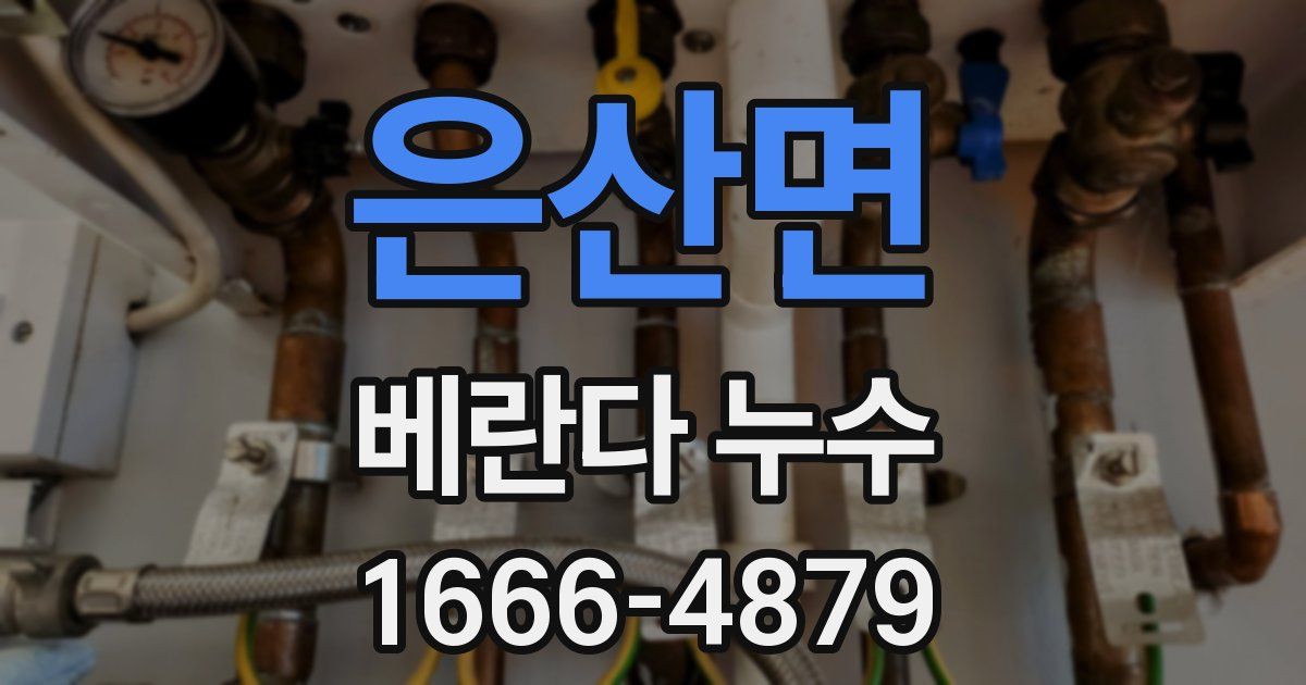 은산면 베란다 누수