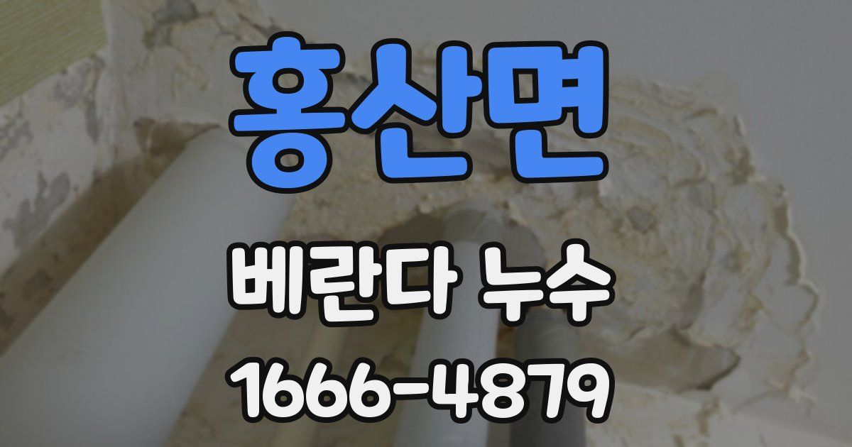 홍산면 베란다 누수