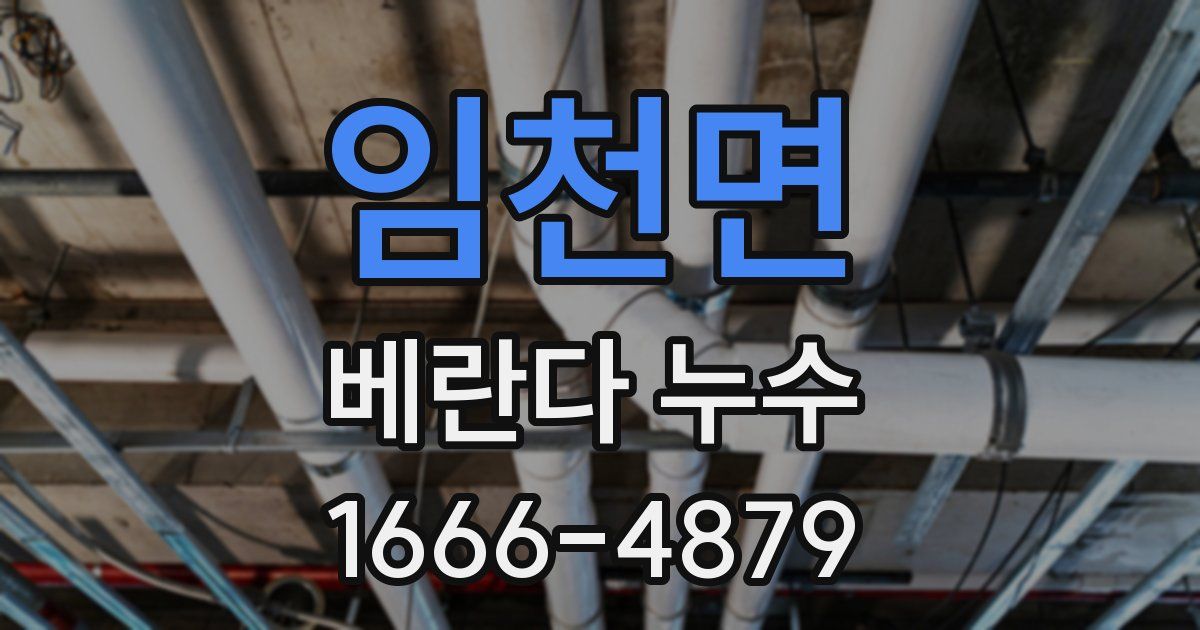 임천면 베란다 누수