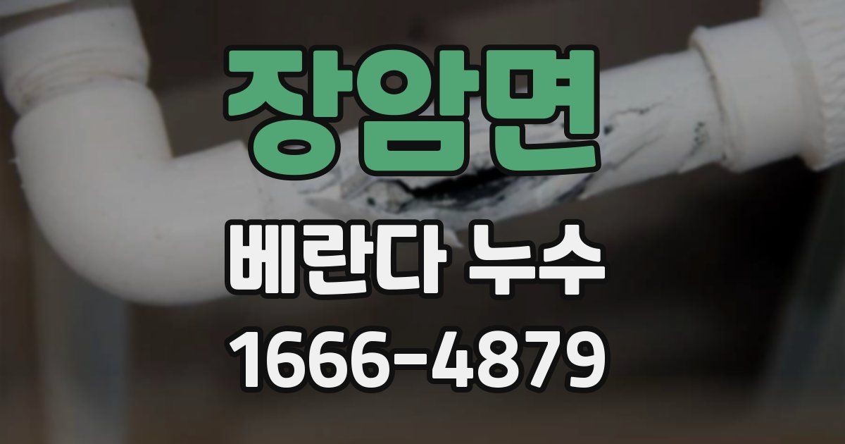 장암면 베란다 누수