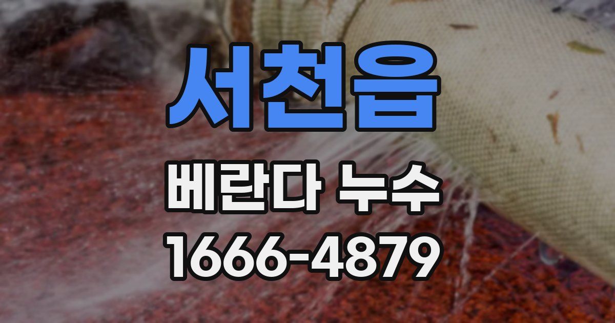 서천읍 베란다 누수