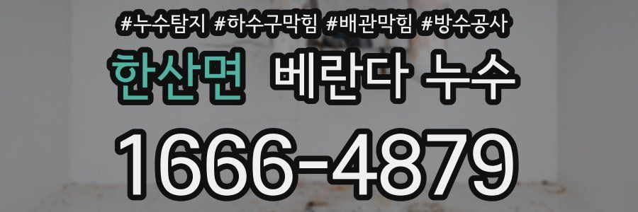 한산면 베란다 누수