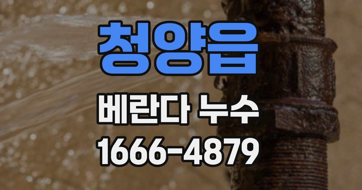 청양읍 베란다 누수