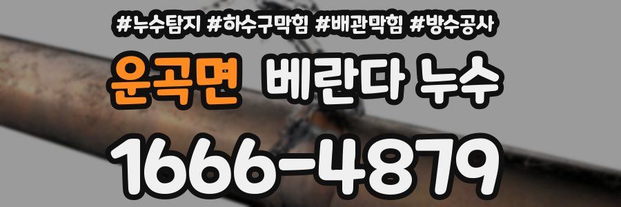 운곡면 베란다 누수