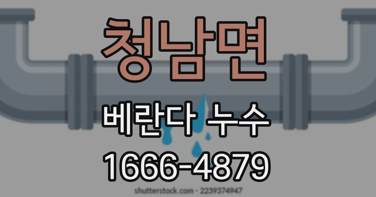 청남면 베란다 누수
