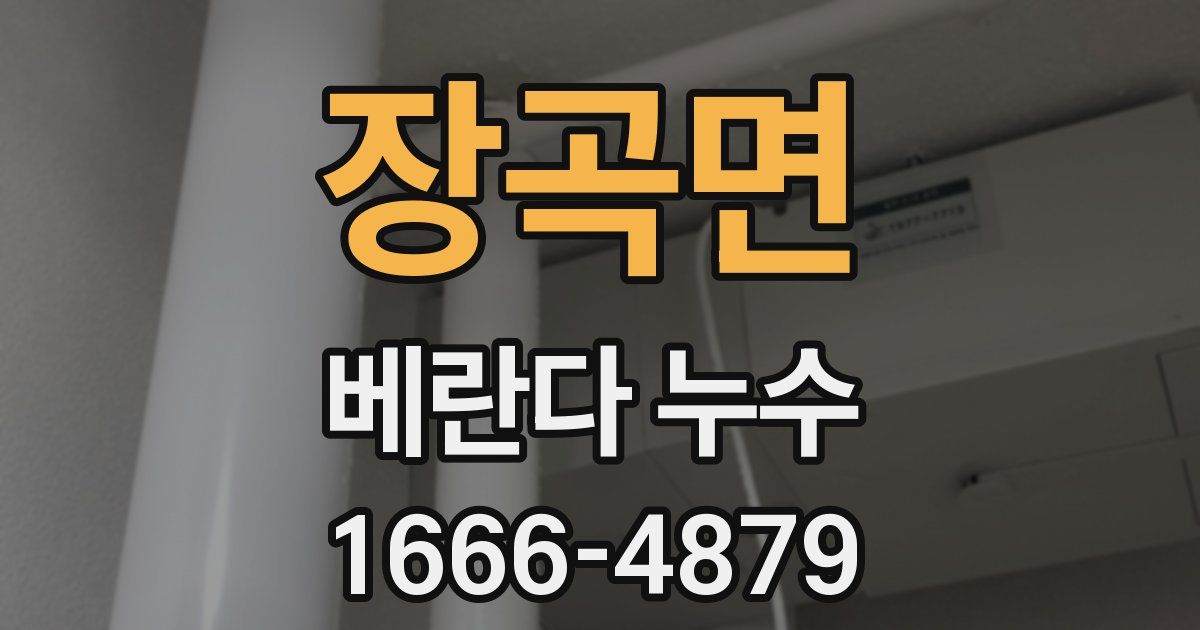 장곡면 베란다 누수