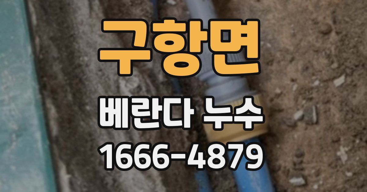 구항면 베란다 누수