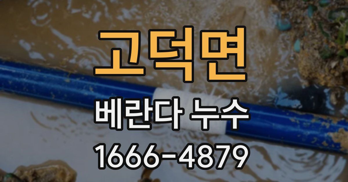 고덕면 베란다 누수