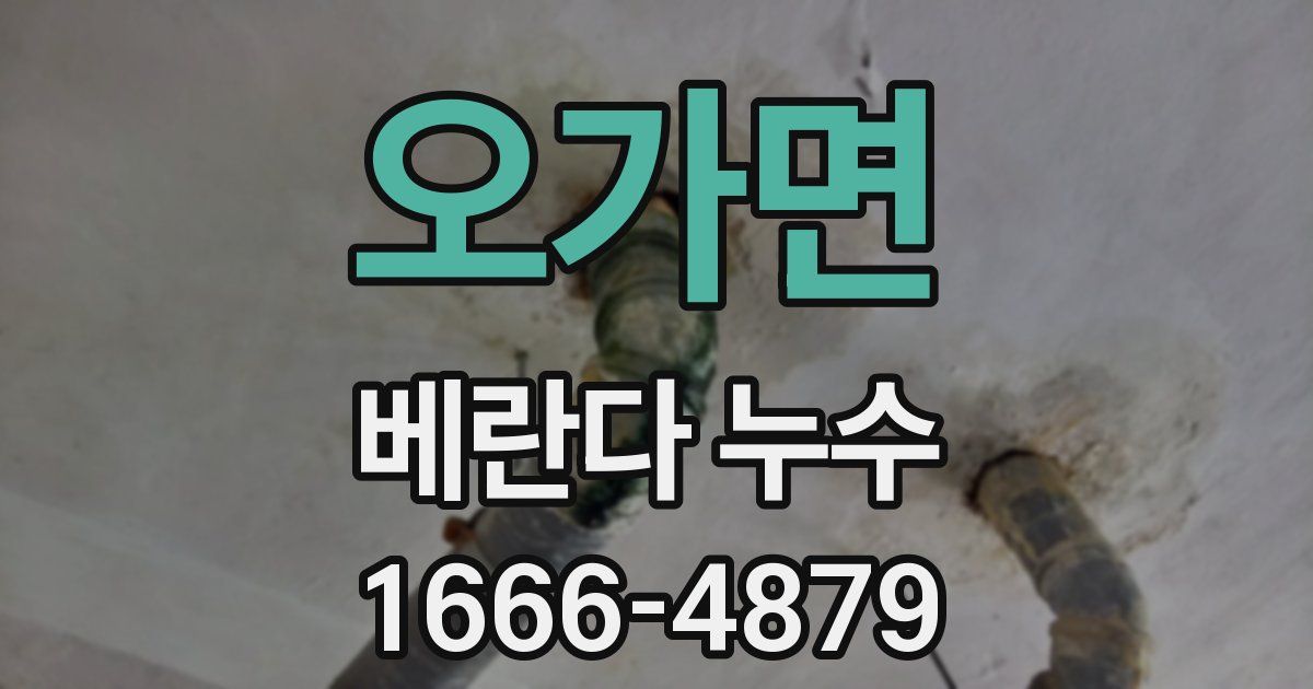 오가면 베란다 누수