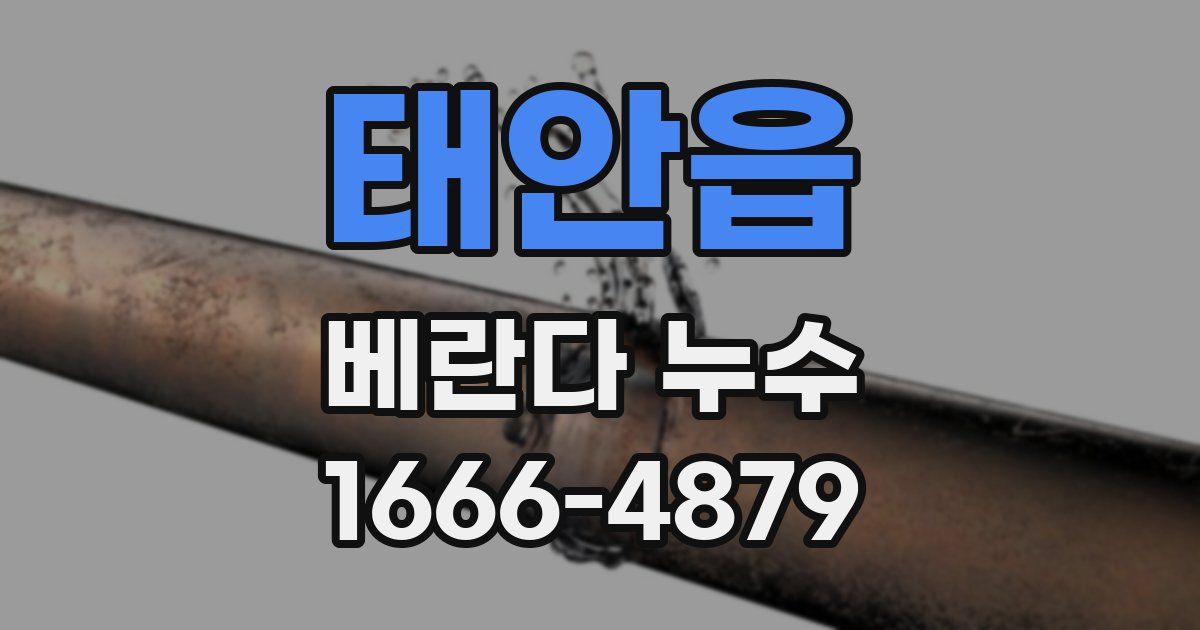 태안읍 베란다 누수