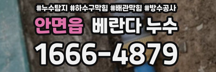 안면읍 베란다 누수