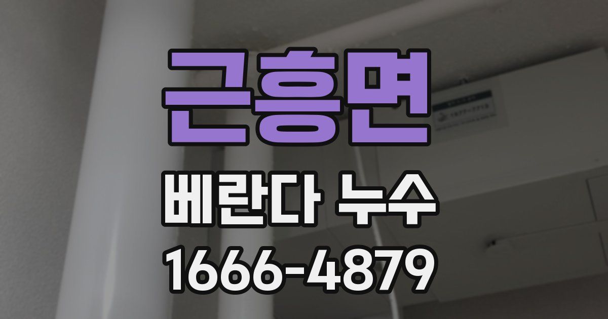 근흥면 베란다 누수